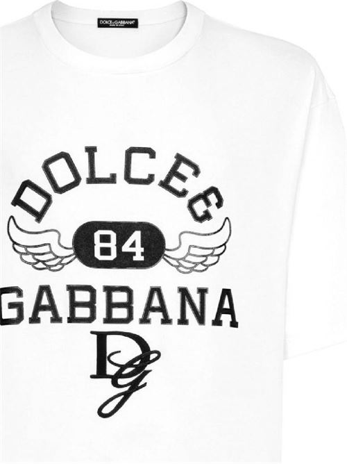 logo print t-shirt DOLCE&GABBANA | G8PN9ZG7NSNW0111